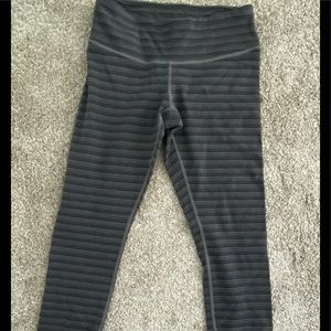 Lululemon striped crop leggings